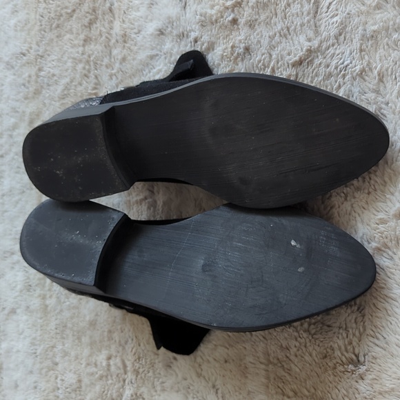 Very Volatile Womens Black Suede Leather Zip Up Ankle Booties Boots Size 8.5 - Picture 7 of 8